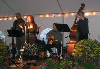 Michele onstage at the Lake Champlain Quadricentenntial Opening Gala.